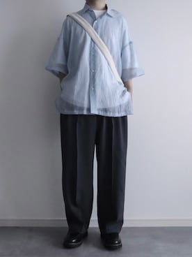 「JUNRED（ジュンレッド）のアイテム（トップス）」を使った、itsukiさん（メンズ・167cm）の夏コーディネート