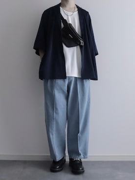 「アイテム（ボディバッグ/ウエストポーチ）」を使った、itsukiさん（メンズ・167cm）の夏コーディネート