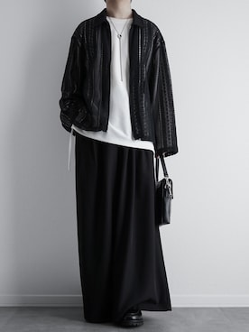 「ロンT」｜「アイテム（その他アウター）」を使った、itsukiさん（メンズ・167cm）の夏コーディネート