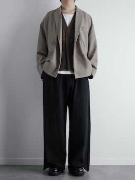 「アイテム（テーラードジャケット）」を使った、itsukiさん（メンズ・167cm・20代）の秋コーディネート