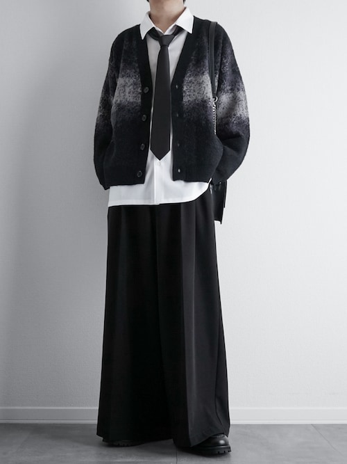 モヘアライクルーズシルエットグラデーションカーディガン