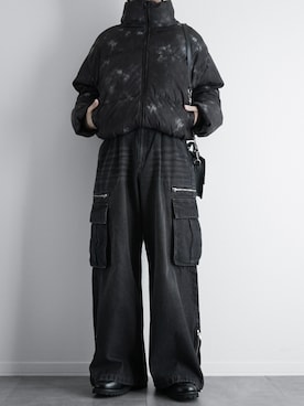 「アイテム（その他アウター、ブラック系）」を使った、itsukiさん（メンズ・167cm）の冬コーディネート