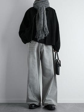 「アイテム（ブルゾン）」を使った、itsukiさん（メンズ・167cm）の冬コーディネート