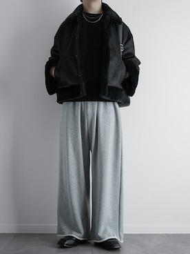 「アイテム（ムートンコート）」を使った、itsukiさん（メンズ・167cm）の秋コーディネート