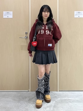 「アイテム（レッグウェア）」を使った、Reikaさん（レディース・153cm）の秋コーディネート