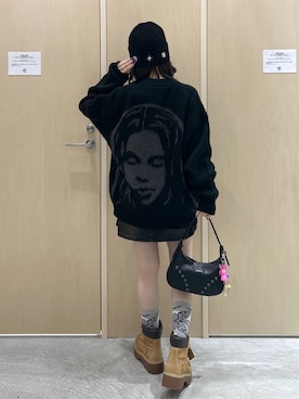 「アイテム（キーホルダー）」を使った、Reikaさん（レディース・153cm）の秋コーディネート