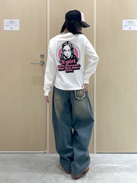 「X-girl（エックスガール）のアイテム」を使った、REiKAさん（レディース・153cm）の秋コーディネート