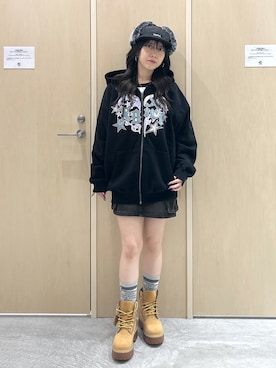 「X-girl（エックスガール）のアイテム」を使った、REiKAさん（レディース・153cm）の秋コーディネート