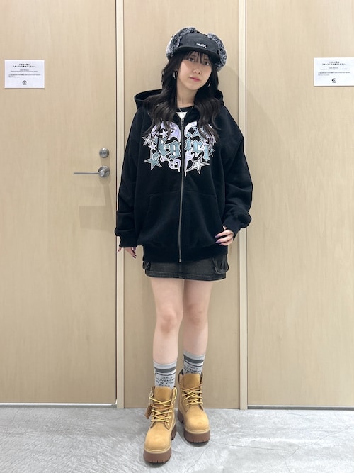 トップス X-girl TRIBAL HEART ZIP UP SWEAT HOODIE TRIBAL HEART ZIP UP SWEAT HOODIE（パーカー）｜X-girl
