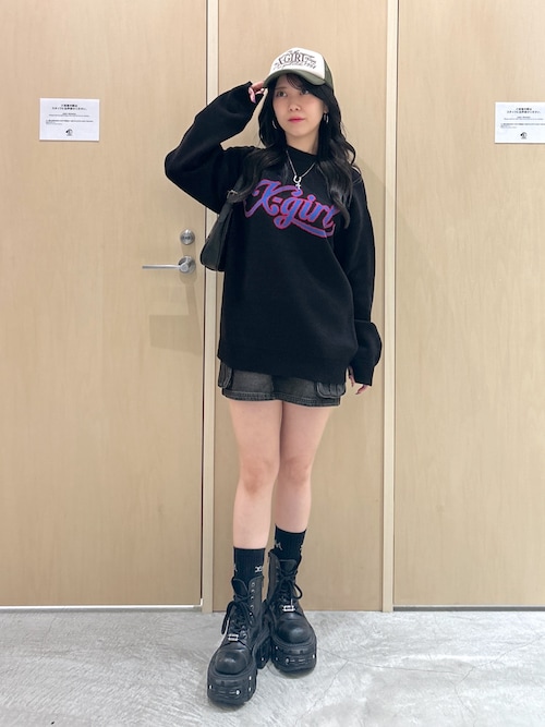 LOGO 2P MIDDLE SOCKS（ソックス/靴下）｜X-girl（エックス