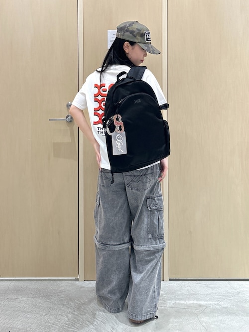 X-girl（エックスガール） ワイドパンツ カーゴパンツ WASHED 2WAY