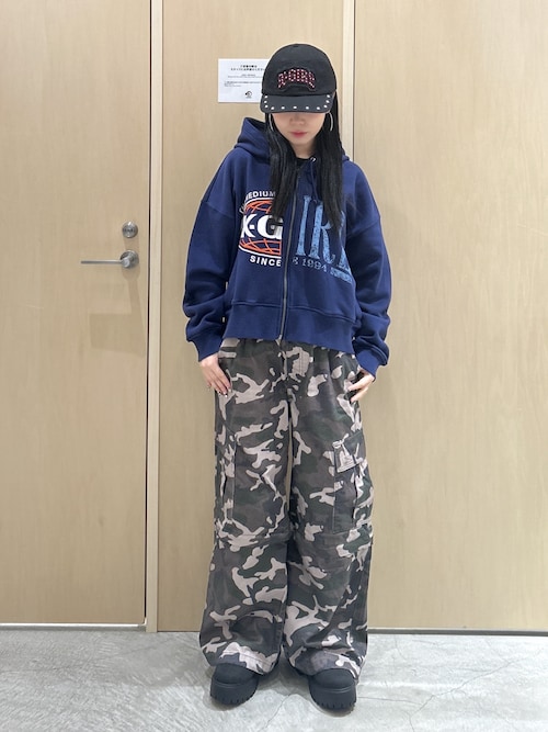 セール】WASHED 2WAY WIDE LEG CARGO PANTS（カーゴパンツ）｜X-girl