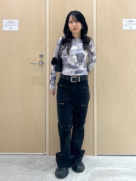 「X-girl（エックスガール）のアイテム」を使った、Reikaさん（レディース・153cm）の秋コーディネート