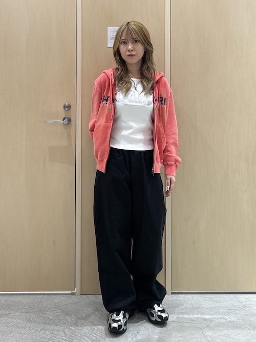 FADED FACE LABEL EASY PANTS（その他パンツ）｜X-girl（エックス