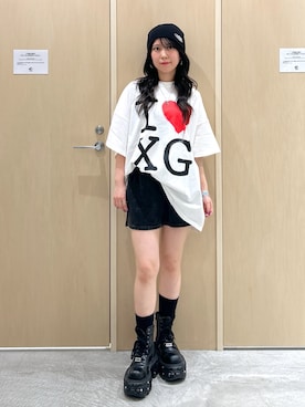「X-girl（エックスガール）のアイテム」を使った、Reikaさん（レディース・153cm）の秋コーディネート