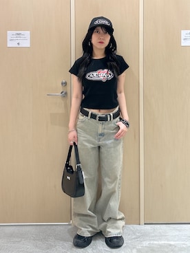 「X-girl（エックスガール）のアイテム」を使った、Reikaさん（レディース・153cm）の秋コーディネート