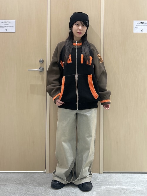 STADIUM KNIT JACKET（ニット/セーター）｜X-girl（エックスガール）の