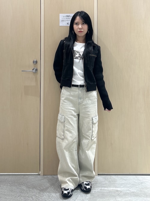 FADED RIBBED SLEEVE JACKET（ブルゾン）｜X-girl（エックスガール）の