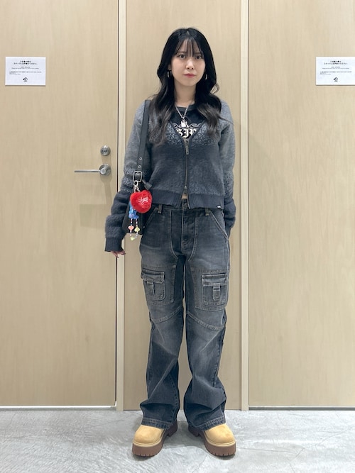 セール】JACQUARD KNIT COMPACT CARDIGAN（カーディガン/ボレロ）｜X