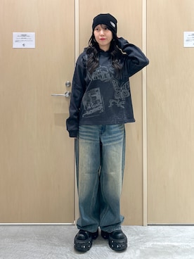 「X-girl（エックスガール）のアイテム」を使った、REiKAさん（レディース・153cm）の秋コーディネート