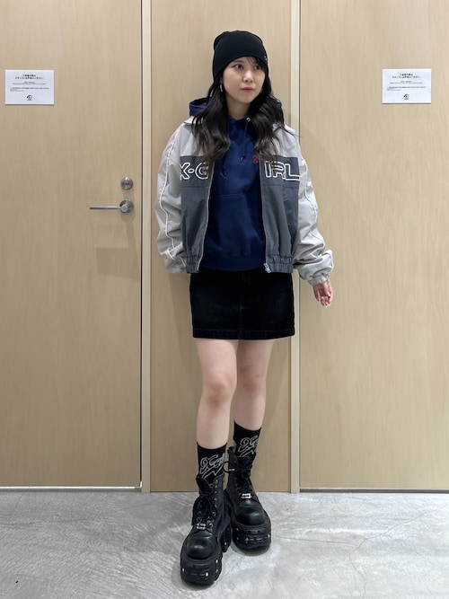 セール】X-girl LOGO EMBROIDERY JACKET(ブルゾン)|X-girl セール】X-girl LOGO EMBROIDERY JACKET(ブルゾン)|X-girl