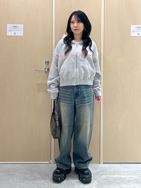 「X-girl（エックスガール）のアイテム」を使った、Reikaさん（レディース・153cm）の秋コーディネート