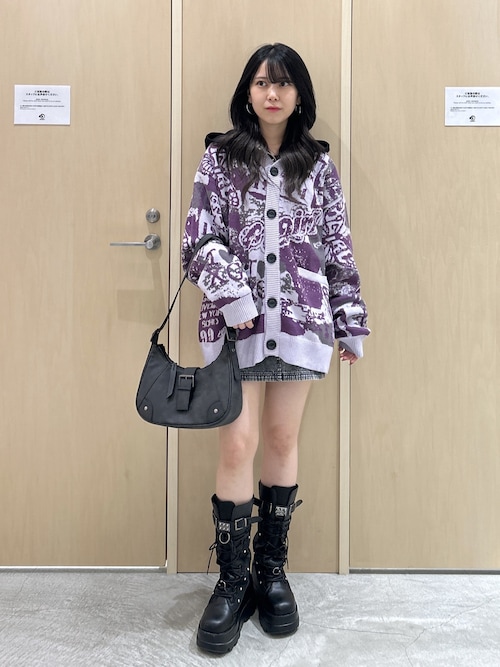 COLLAGE GRAPHIC JACQUARD KNIT CARDIGAN（カーディガン/ボレロ）｜X