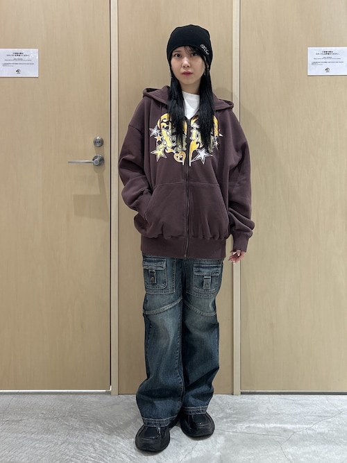 セール】TRIBAL HEART ZIP UP SWEAT HOODIE（パーカー）｜X-girl