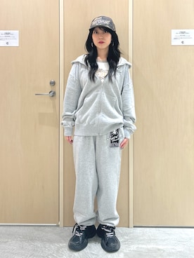 「アイテム（パーカー）」を使った、Reikaさん（レディース・153cm）の夏コーディネート
