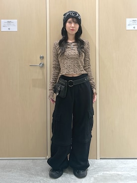 「X-girl（エックスガール）のアイテム」を使った、Reikaさん（レディース・153cm）の秋コーディネート