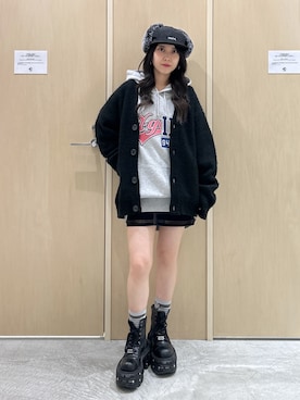 「X-girl（エックスガール）のアイテム」を使った、REiKAさん（レディース・153cm）の秋コーディネート