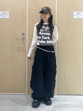 「X-girl（エックスガール）のアイテム」を使った、REiKAさん（レディース・153cm）の秋コーディネート
