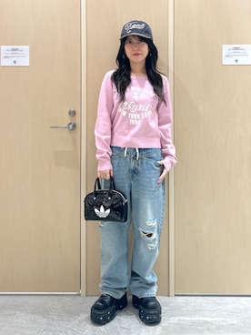 「X-girl（エックスガール）のアイテム」を使った、Reikaさん（レディース・153cm）の秋コーディネート