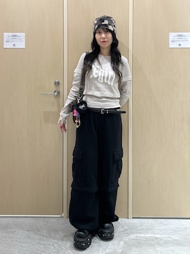 「X-girl（エックスガール）のアイテム」を使った、REiKAさん（レディース・153cm）の秋コーディネート