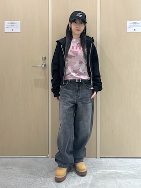 「X-girl（エックスガール）のアイテム」を使った、REiKAさん（レディース・153cm）の秋コーディネート