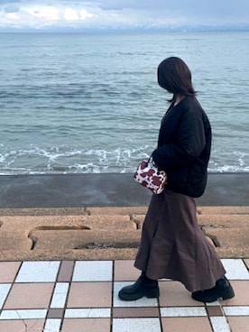 「ITEMS URBANRESEARCH（アイテムズ アーバンリサーチ）のアイテム（その他アウター）」を使った、つむぎさん（レディース・160cm）の春コーディネート