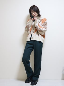 「pocket（ポケット）のアイテム」を使った、つむぎさん（レディース・160cm）の冬コーディネート