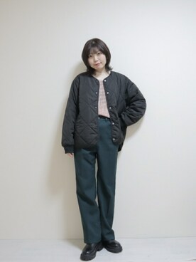 「ITEMS URBANRESEARCH（アイテムズ アーバンリサーチ）のアイテム（その他アウター）」を使った、つむぎさん（レディース・160cm）の冬コーディネート
