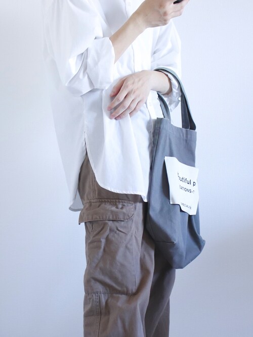 まぁ.|beautiful peopleのトートバッグを使ったコーディネート - WEAR