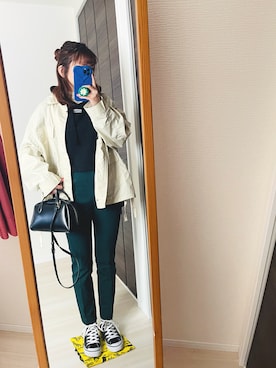 「BEAUTY&YOUTH UNITED ARROWS（ビューティーアンドユースユナイテッドアローズ）のアイテム（ボストンバッグ）」を使った、ｌｅｍｏｎ:）さん（レディース・158cm）の春コーディネート