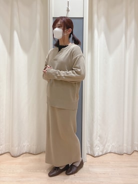 「Samansa Mos2 blue」｜「アイテム（その他シューズ）」を使った、ﾐ ｲ ☽︎‪𓂃 𓈒𓏸◌‬さん（レディース・155cm）の冬コーディネート