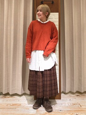 なぁさん（レディース・153cm）の冬コーディネート