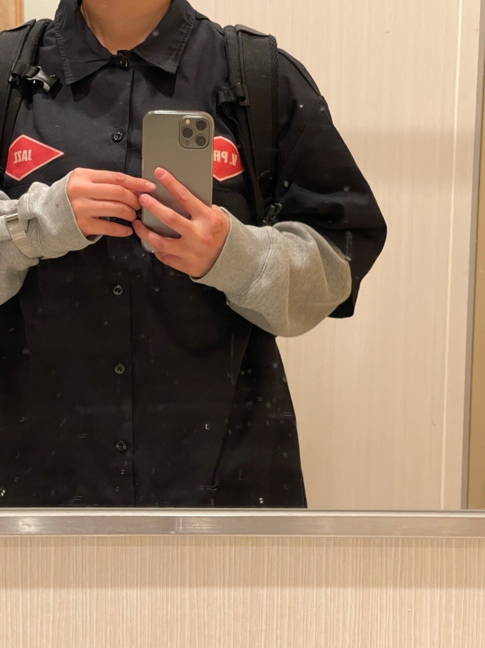 「POLO RALPH LAURENのアイテム（スウェット、グレー系）」を使った、sugari~~~さん（レディース・159cm）の冬コーディネートの1枚目の写真