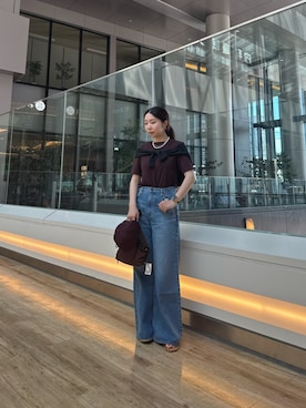 「RODE SKO（ロデスコ）のアイテム（バッグ）」を使った、ミウさん（レディース・165cm）の春コーディネート