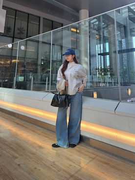 「URBAN RESEARCH DOORS（アーバンリサーチドアーズ）のアイテム（キャップ）」を使った、ミウさん（レディース・165cm）の春コーディネート