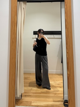 「SMELLY（スメリー）のパールビーズネックレス（ネックレス、シルバー系）」を使った、ミウさん（レディース・165cm）の夏コーディネート