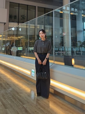 「ニットコーデ」｜ミウさん（レディース・165cm）の秋コーディネート