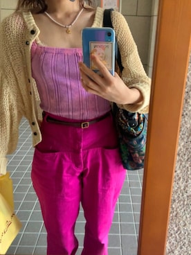 「Desigual（デシグアル）のアイテム（ショルダーバッグ）」を使った、R..yoさん（レディース・151cm）の夏コーディネート