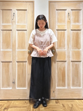 「キャミビスチェ」｜miiさん（レディース・157cm）の秋コーディネート