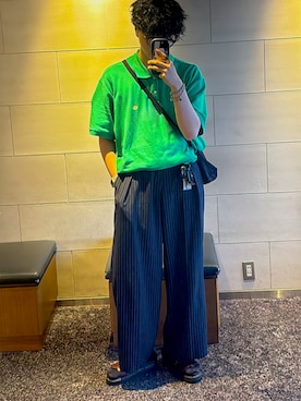 「アイテム（キーケース/キーアクセサリー）」を使った、KODACHIさん（メンズ・183cm）の夏コーディネート